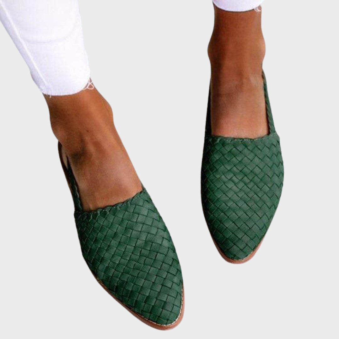 Franziska – Elegante Flecht-Slippers