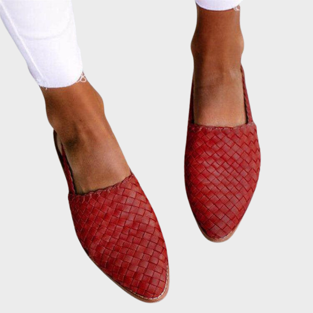 Franziska – Elegante Flecht-Slippers