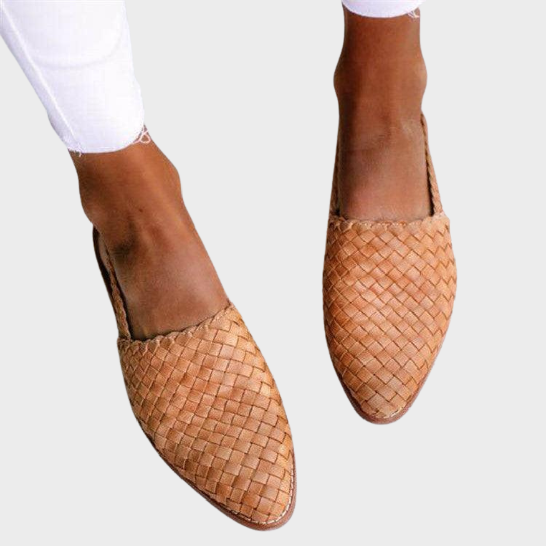 Franziska – Elegante Flecht-Slippers