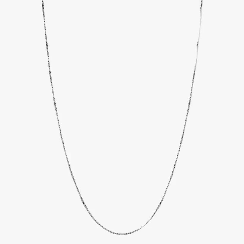 Silver Chain Necklace Gráinne with Box Chain