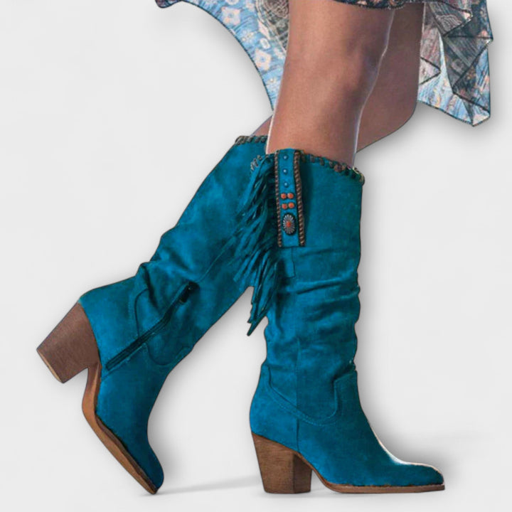 Johanna - Wildleder-Westernstiefel
