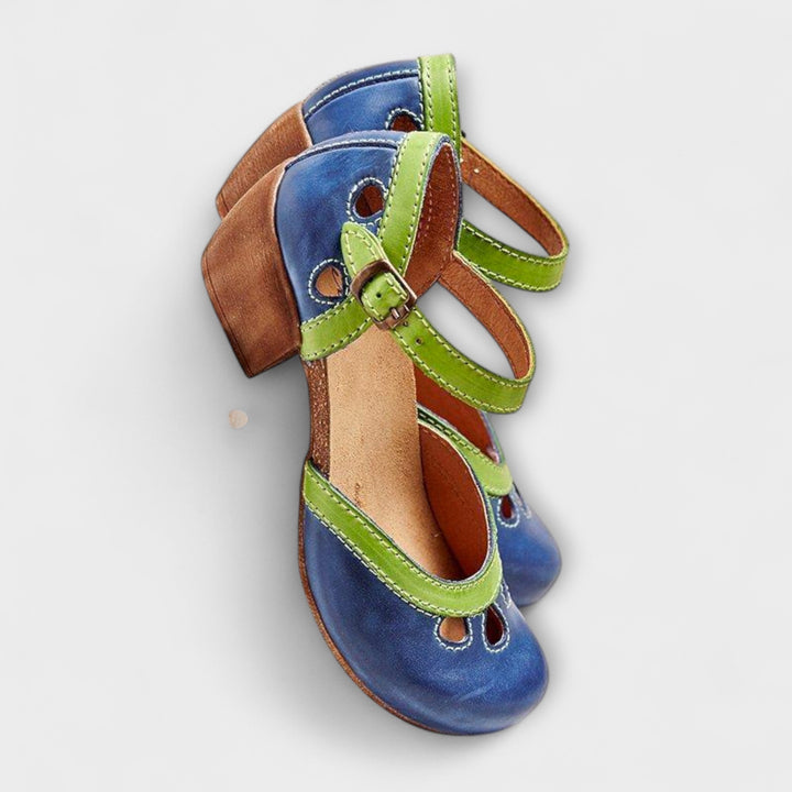 Adelinde - Sandalen mit Reissverschluss in Blau