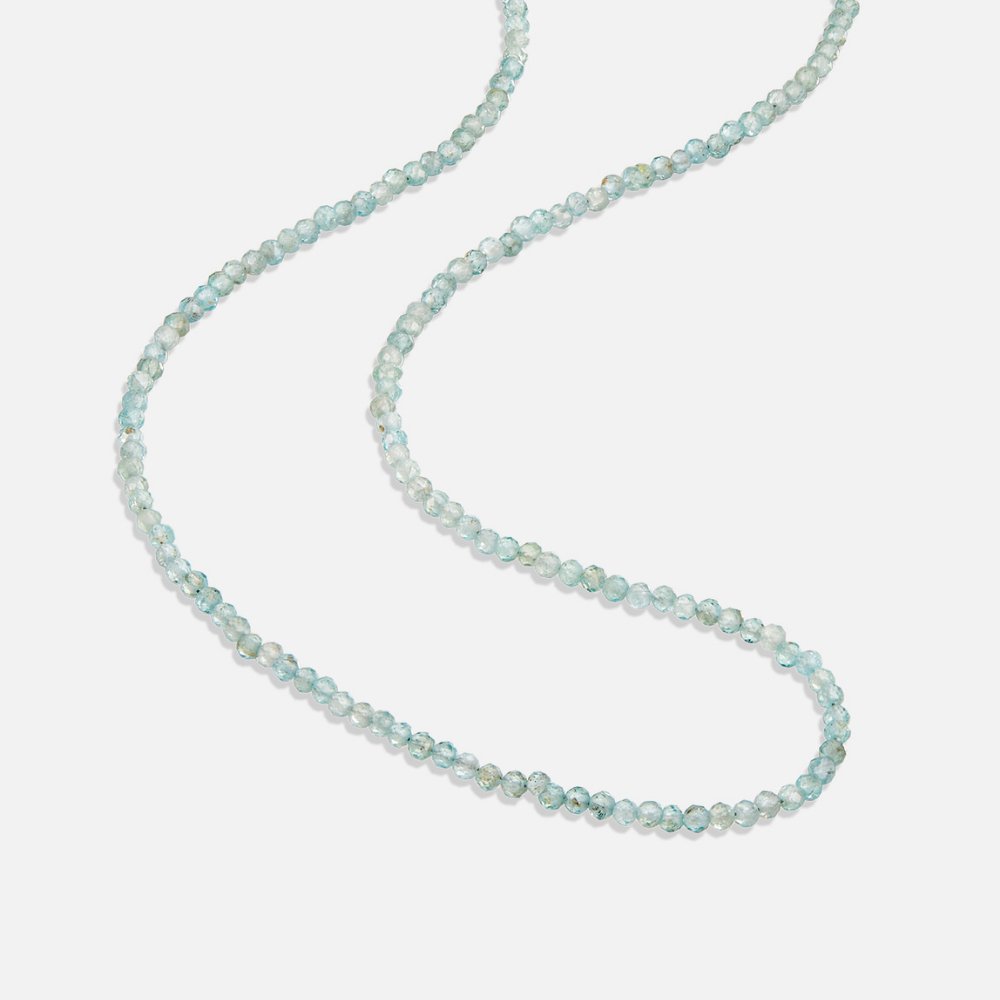 Amazonite Beaded Necklace Treasa with Heart Charm