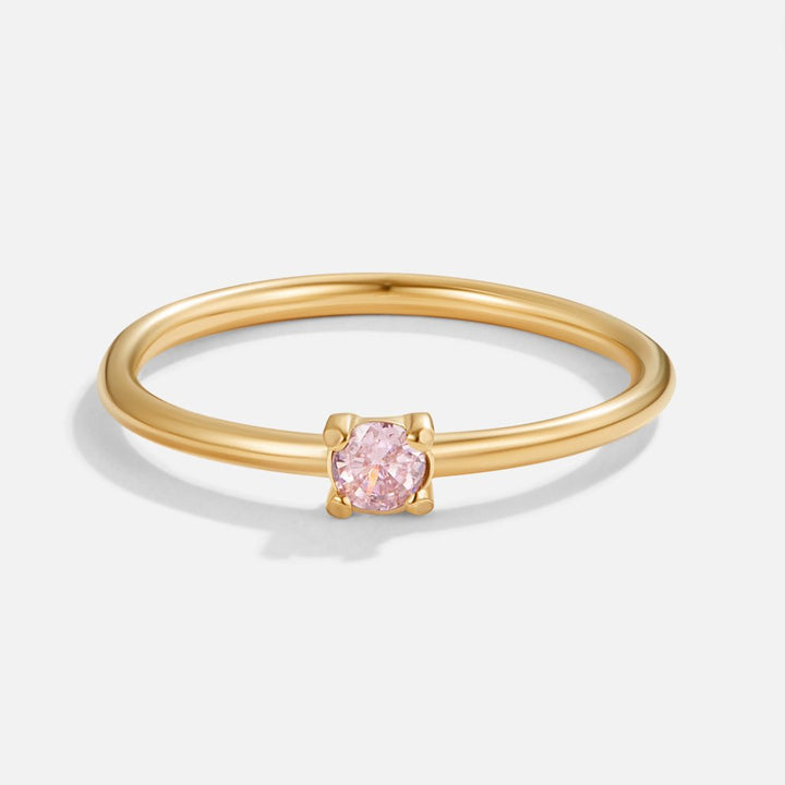 Gold Ring Deirdre with Ruby