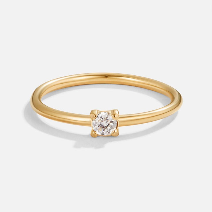 Gold Ring Emer with Birthstone