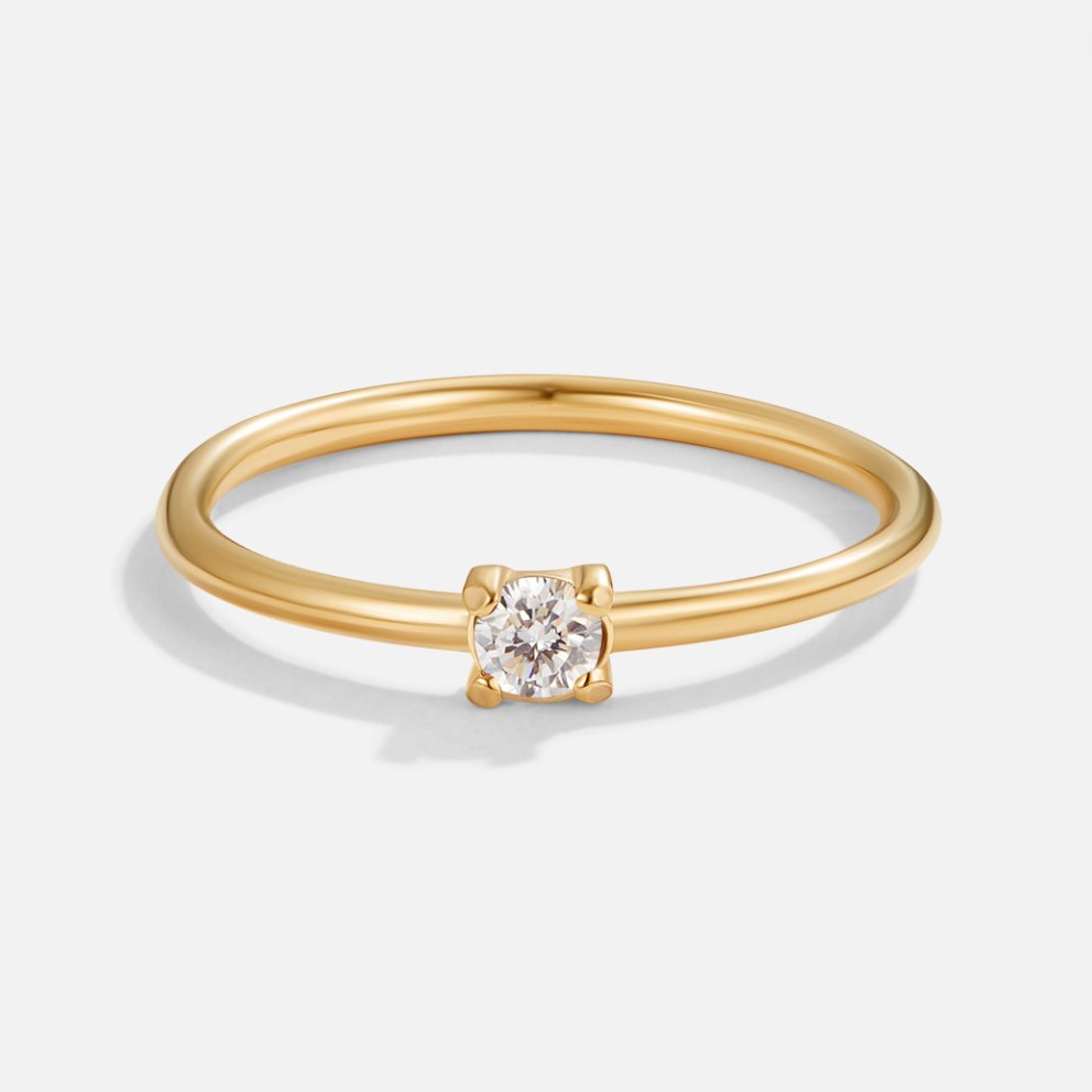 Gold Ring Deirdre with Ruby