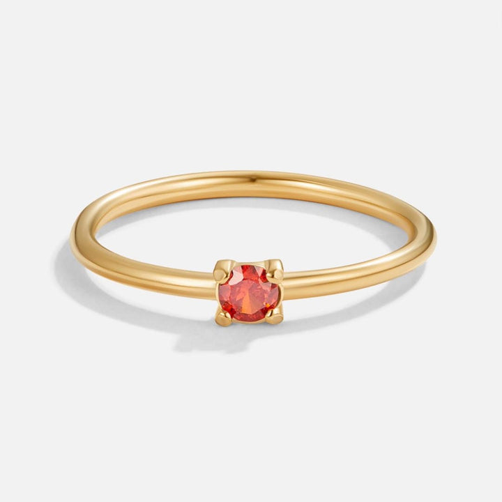 Gold Ring Emer with Birthstone