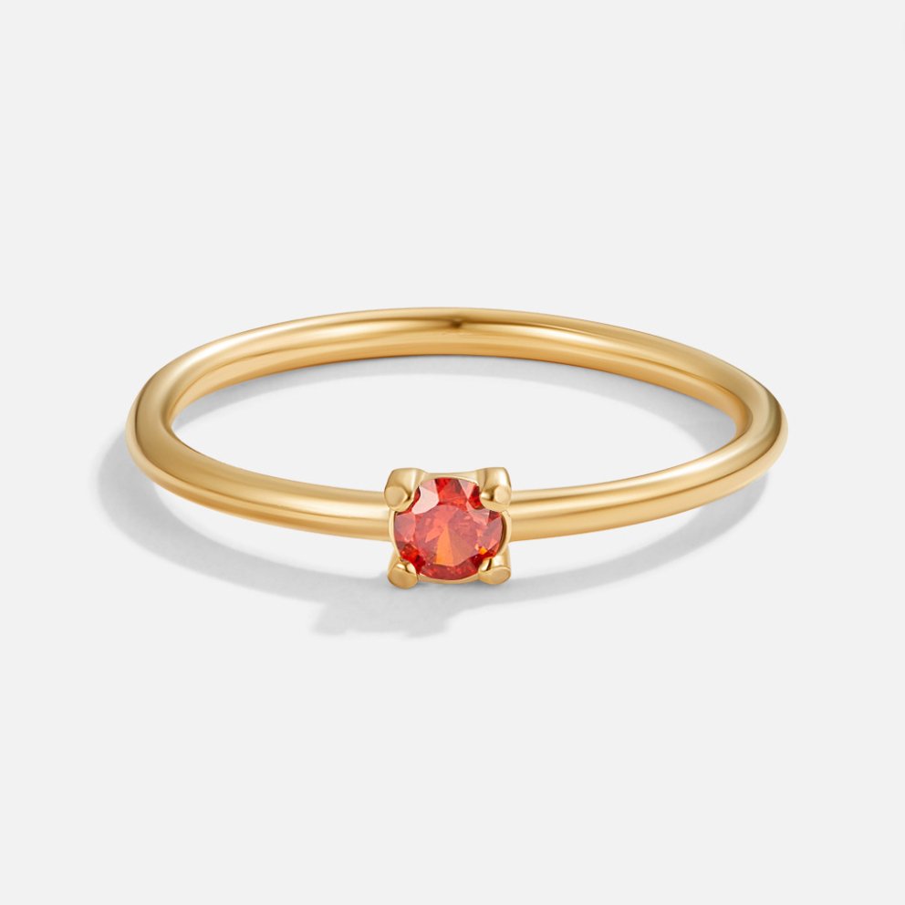Gold Ring Deirdre with Ruby