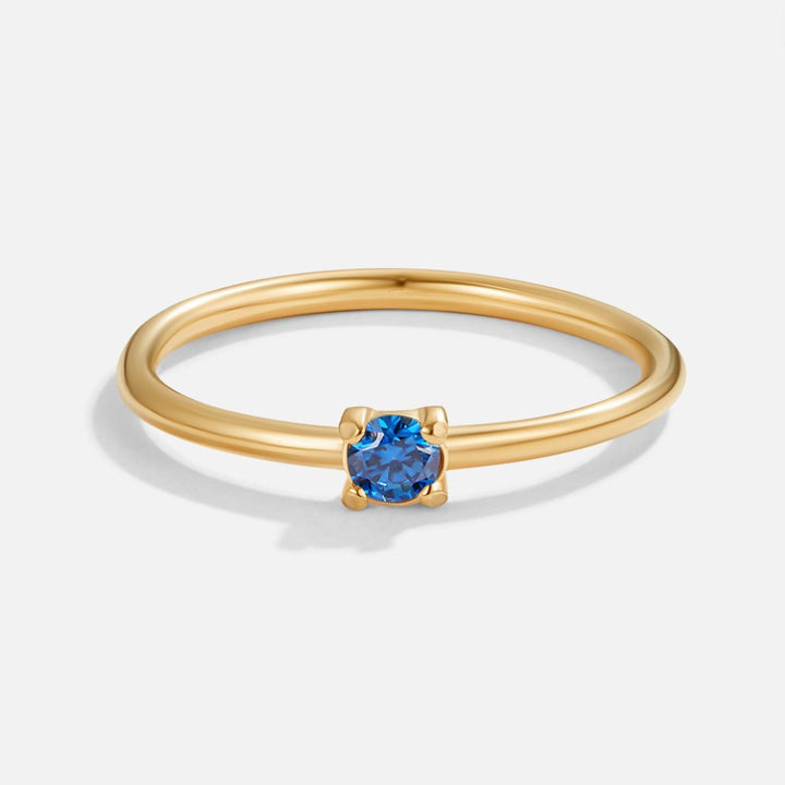 Gold Ring Deirdre with Ruby