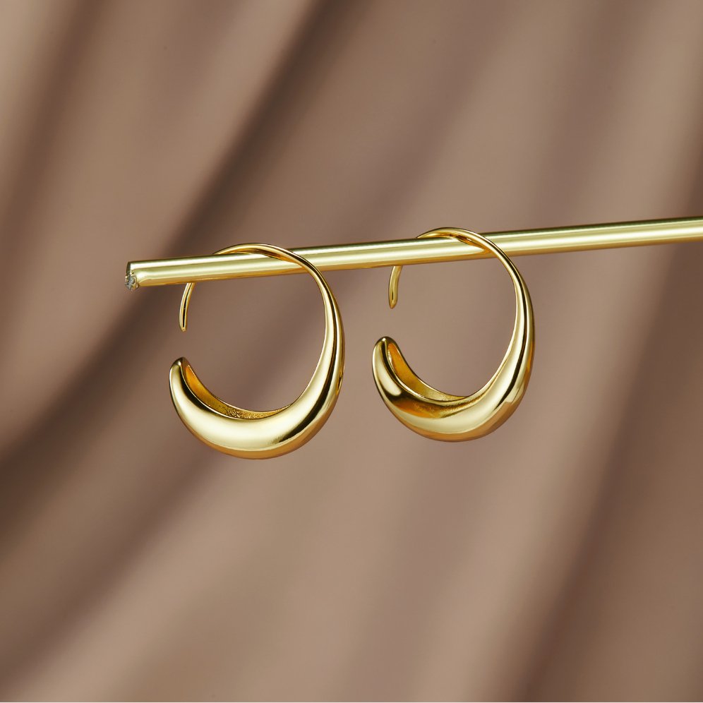 Gold-Plated Hoop Earrings Caoimhe