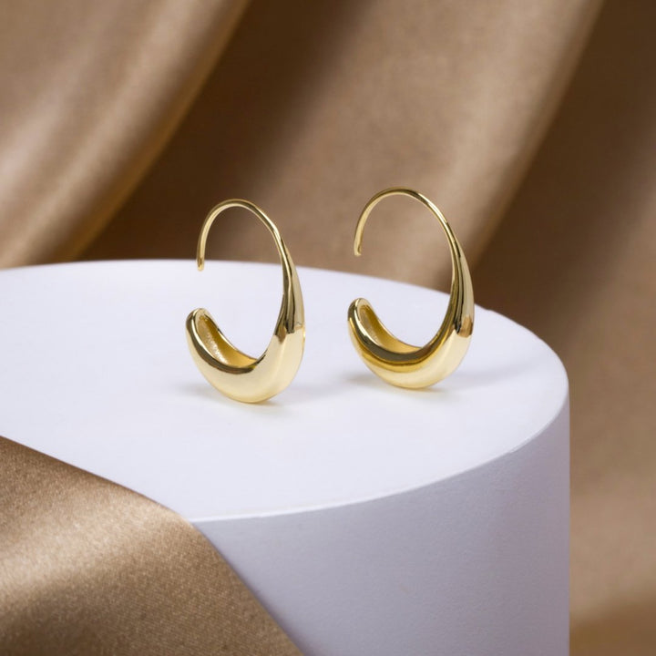 Gold-Plated Hoop Earrings Caoimhe