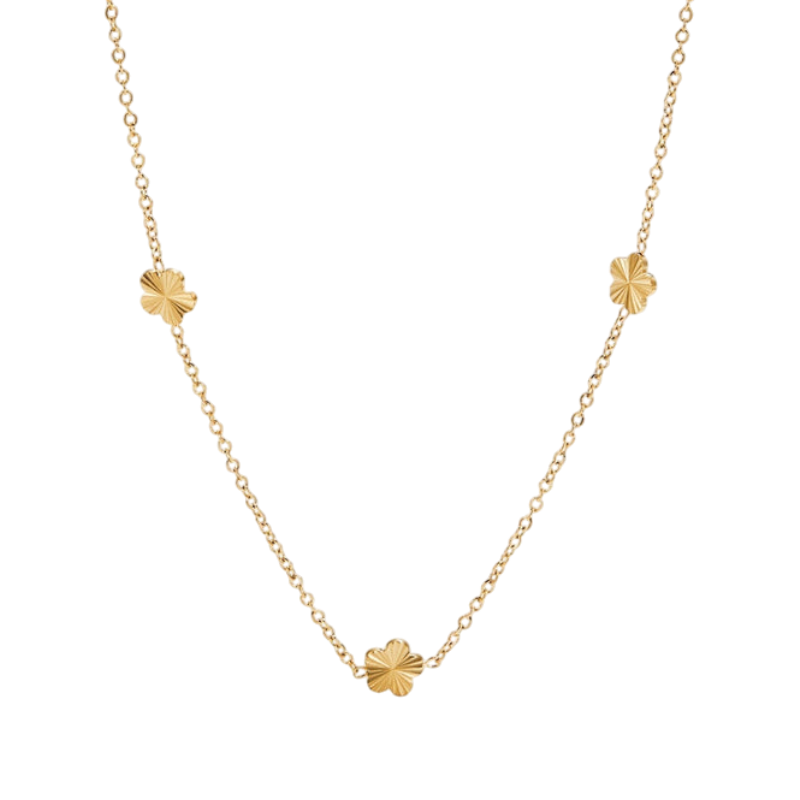 Gold Necklace Sinéad with Fan Motifs