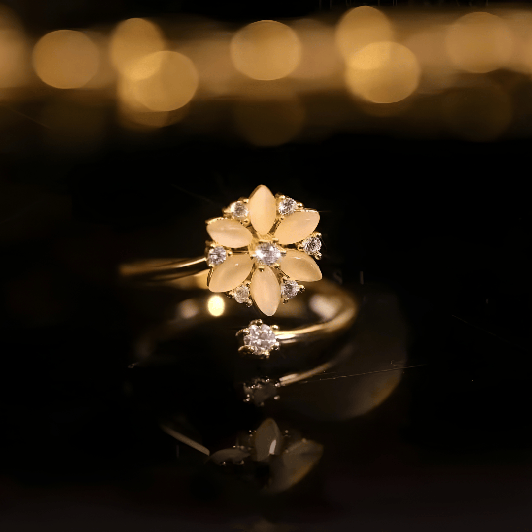 Gold Ring Ciara with Opal