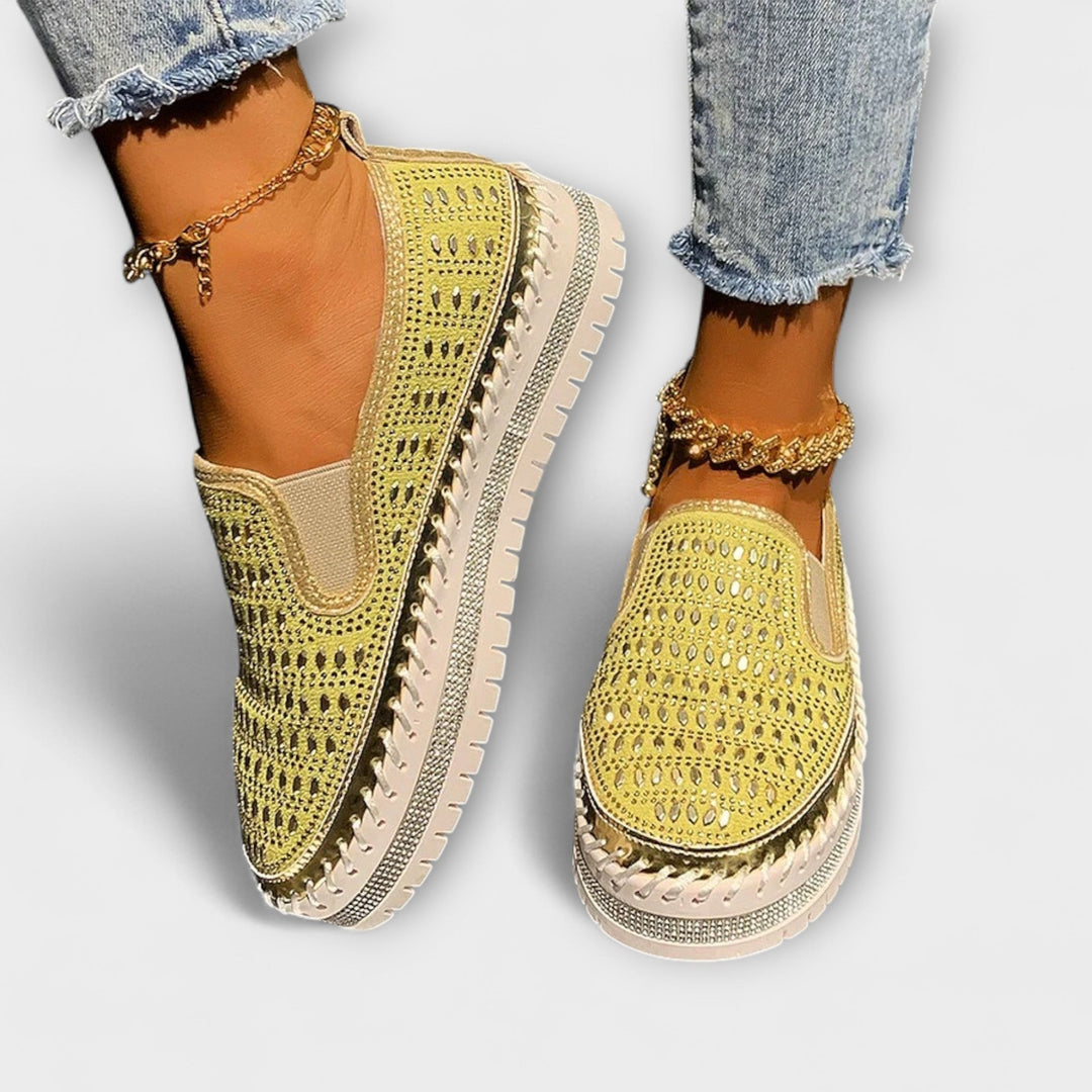 Kunigunde - Espadrille-Loafer mit Strass