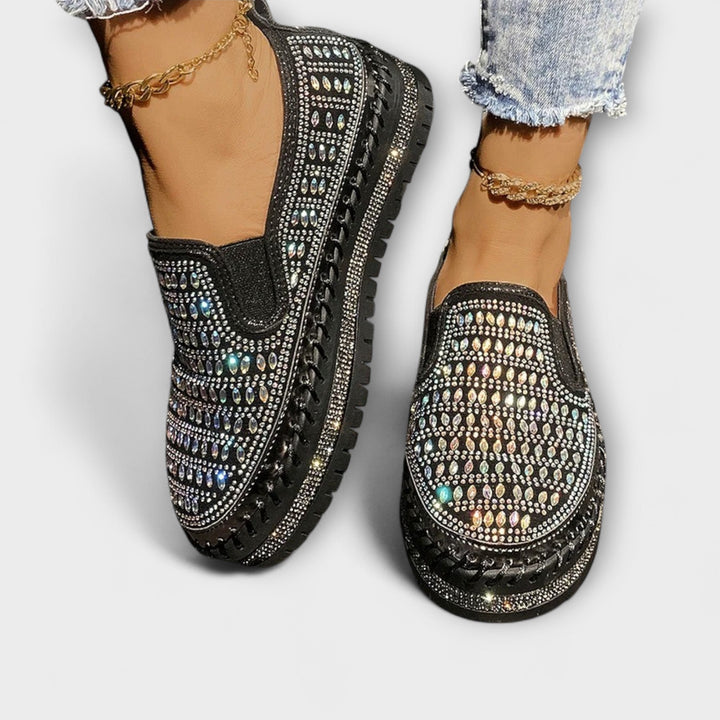 Kunigunde - Espadrille-Loafer mit Strass