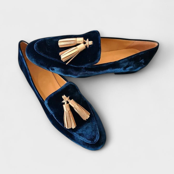 Kriemhild - Vintage-Loafer mit Quasten