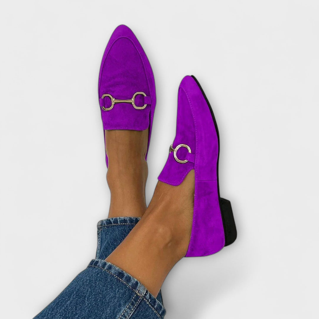 Klara - Grüne Spitze Slipper