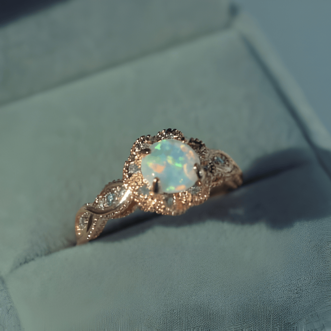 Silver Ring Muirne with Opal