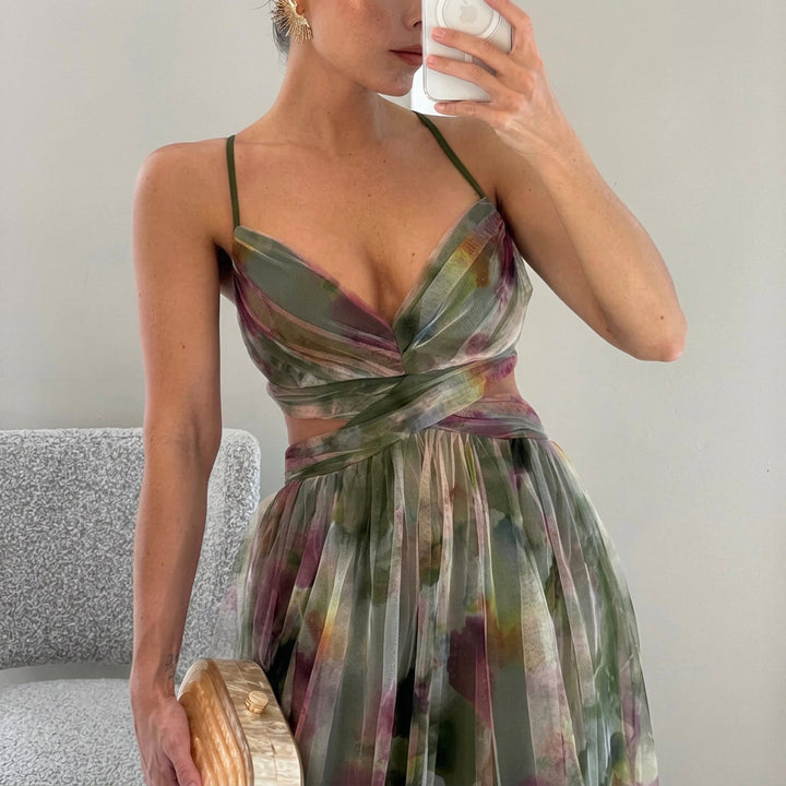 Margarida - Buntes Maxikleid mit Floralprint