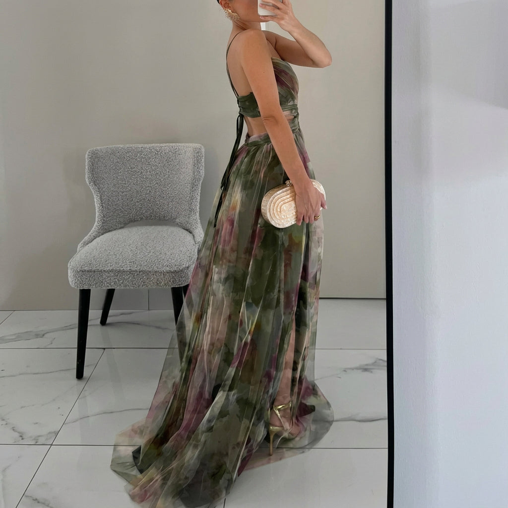 Margarida - Buntes Maxikleid mit Floralprint