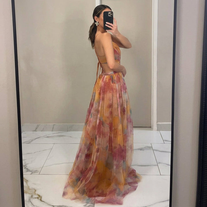 Margarida - Buntes Maxikleid mit Floralprint