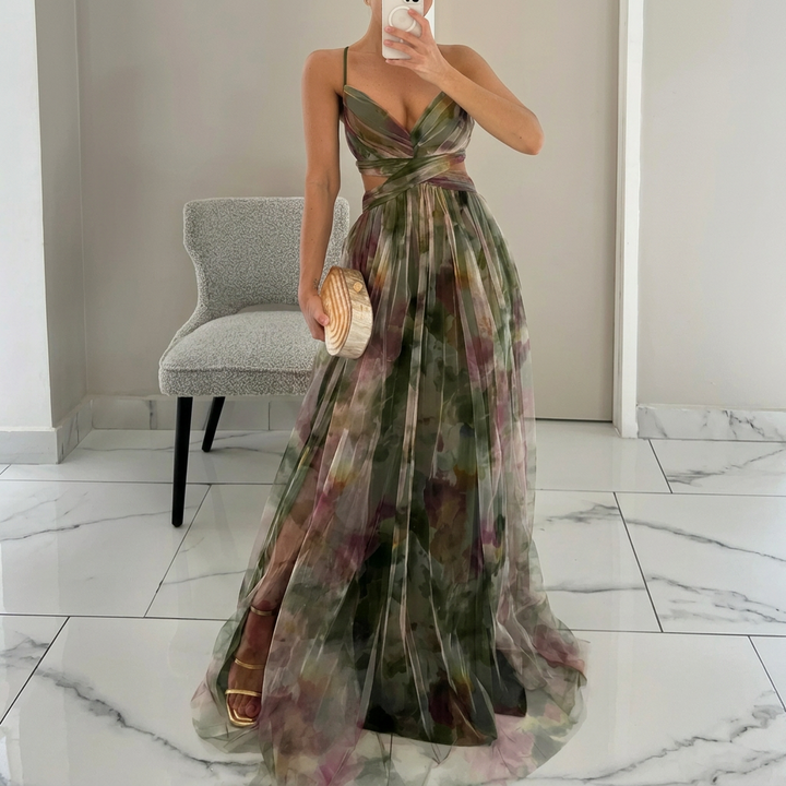 Margarida - Buntes Maxikleid mit Floralprint