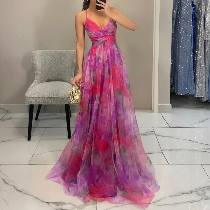 Margarida - Buntes Maxikleid mit Floralprint