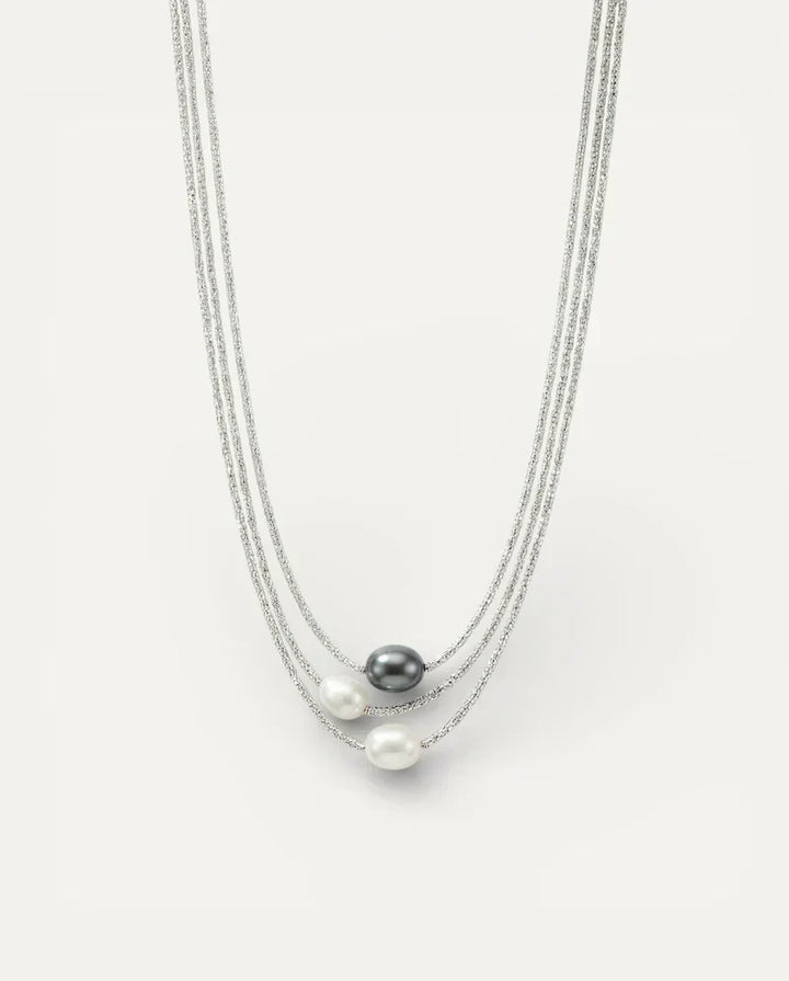 Pearl Beaded Necklace Aoife with Freshwater Pearls