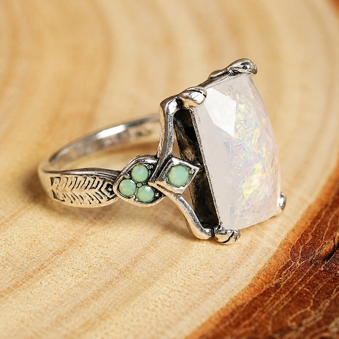 Silver Ring Caoimhe with Opal & Turquoise