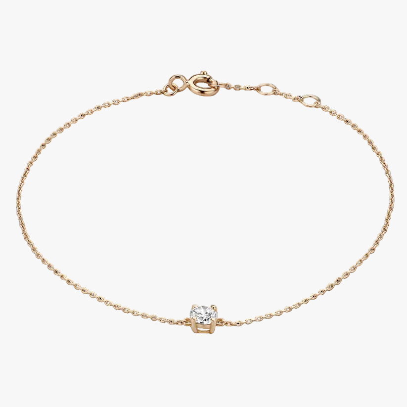 Silver Chain Bracelet Aoibhinn with Crystal
