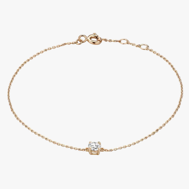 Silver Chain Bracelet Aoibhinn with Crystal