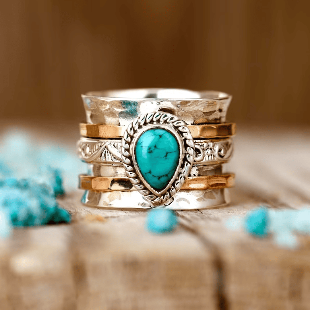 Silver Ring Órla with Turquoise