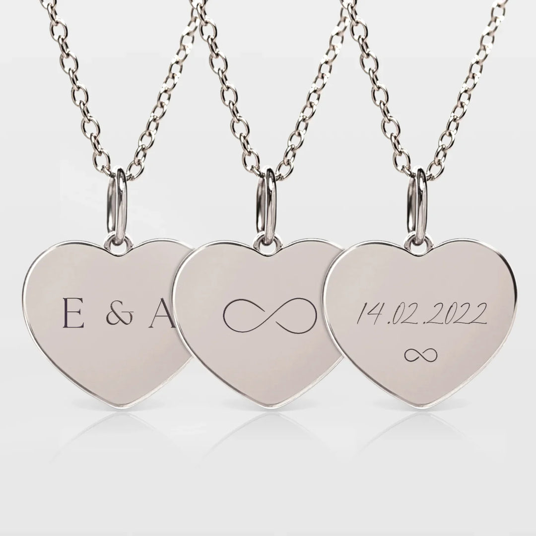 Engraved Heart Necklace