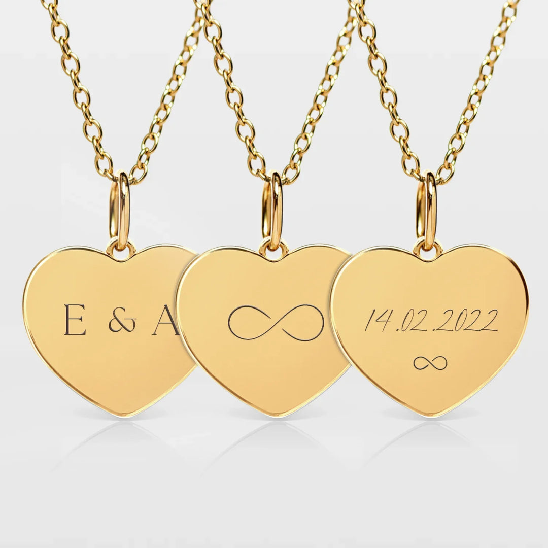 Engraved Heart Necklace