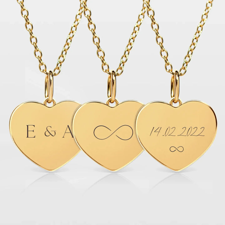 Engraved Heart Necklace