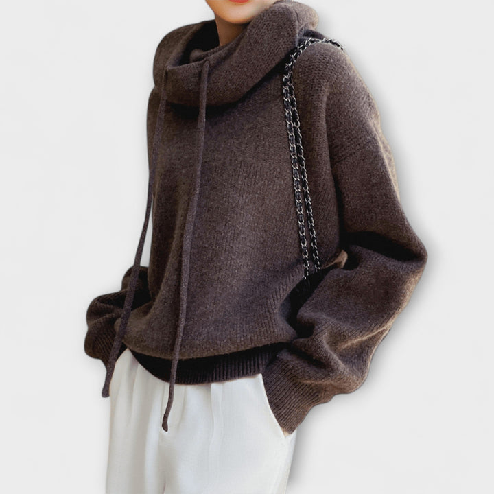 Luna - Olivgrüner Oversize-Hoodie