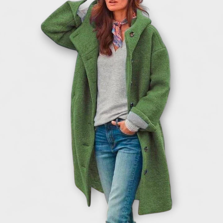 Laila - Grüner langer Mantel