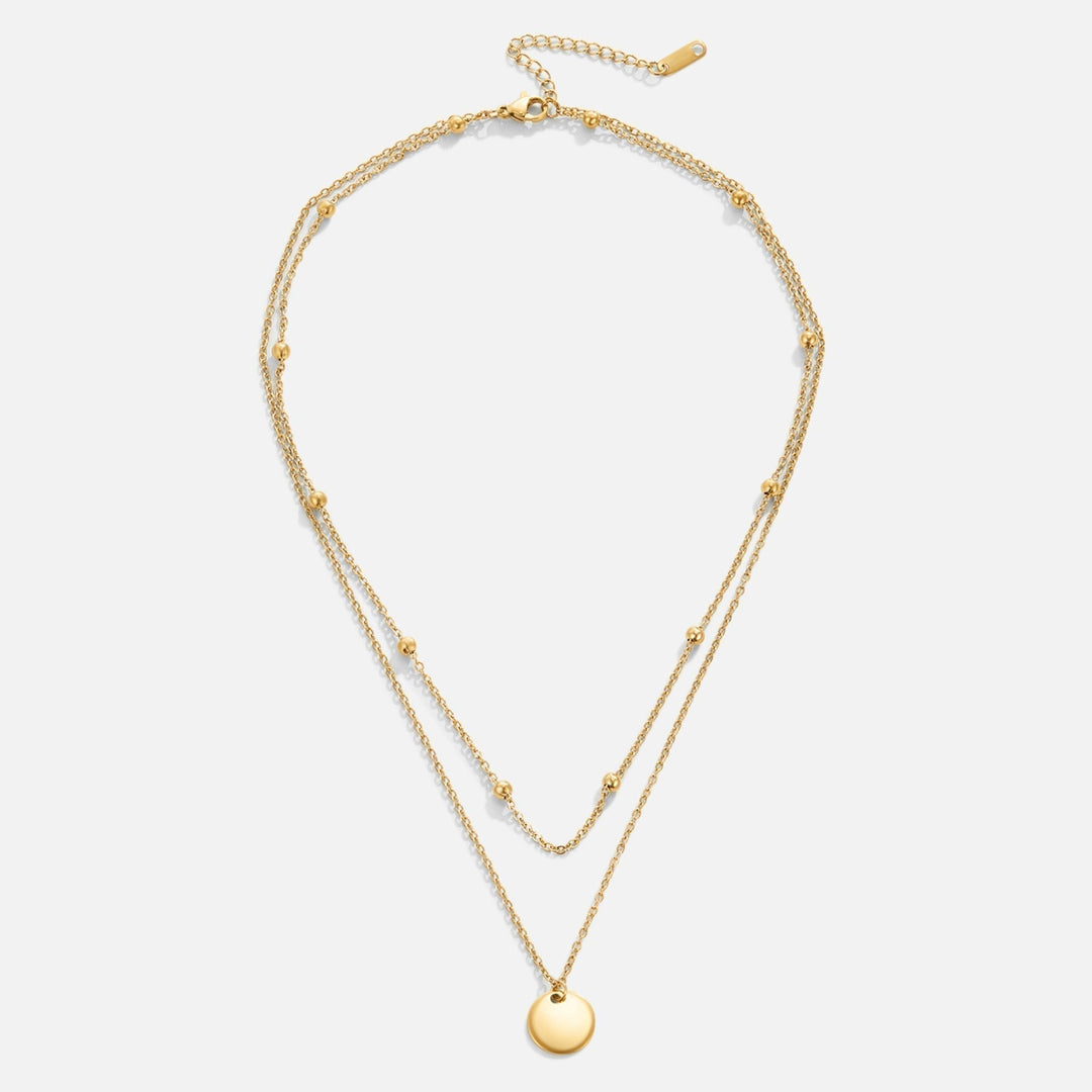 Gold Chain Necklace Eabha with Coin Pendant