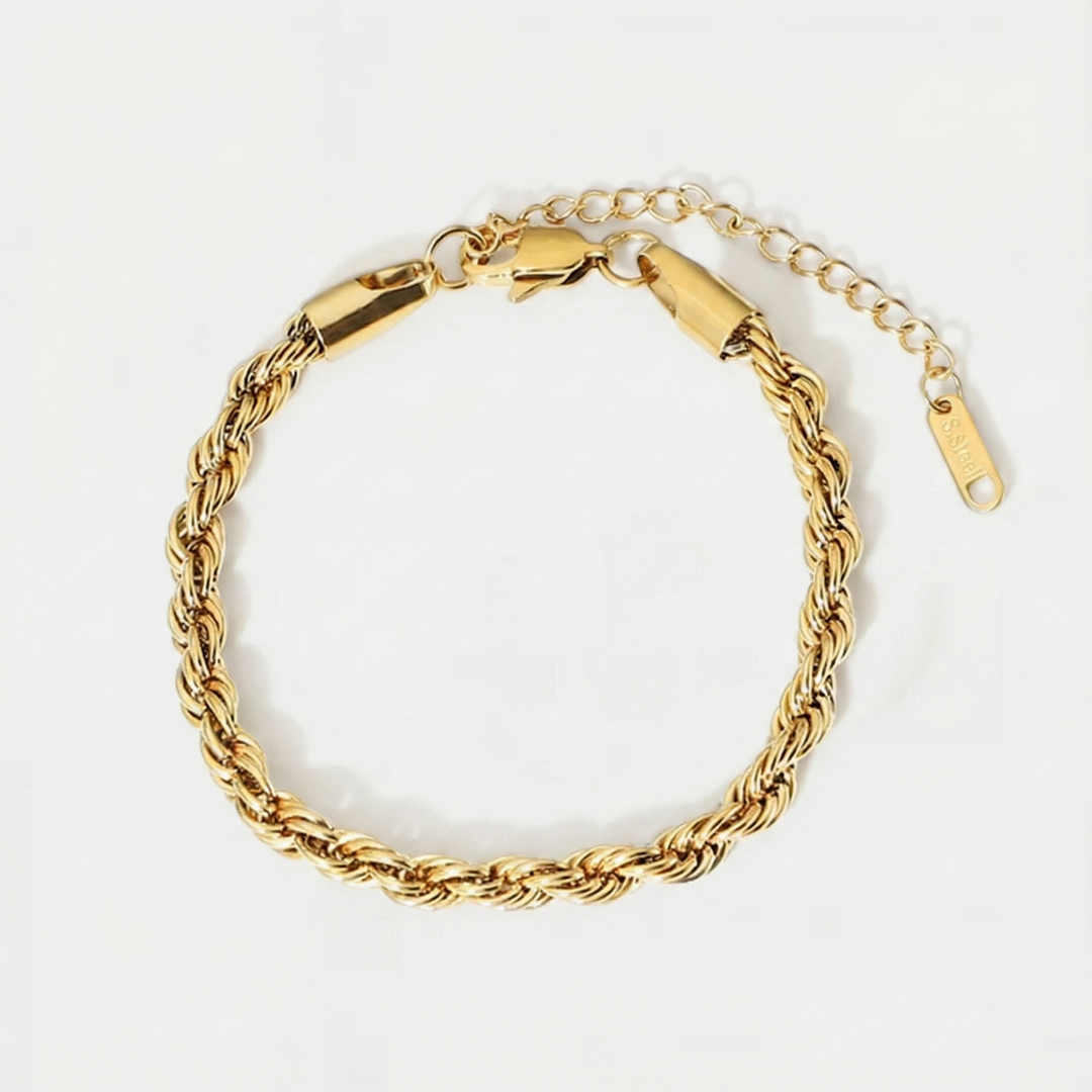 Gold Rope Chain Bracelet Béibhinn