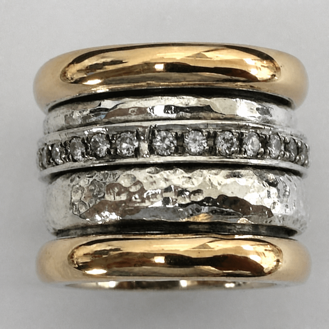 Gold & Silver Stacked Ring Gráinne