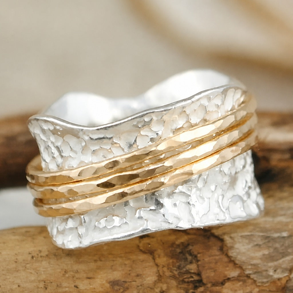 Gold & Silver Spinner Ring Saoirse