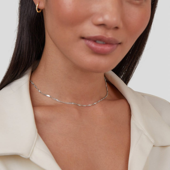 Silver Chain Necklace Nóra