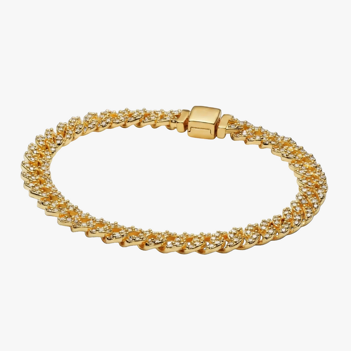 Silver Chain Bracelet Aoibhinn with Crystal Pavé