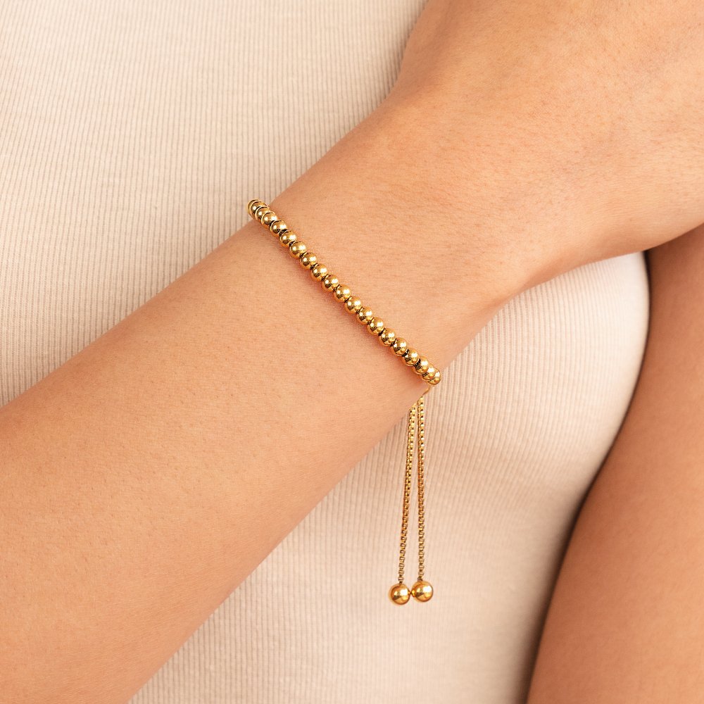 Gold Beaded Bracelet Emer