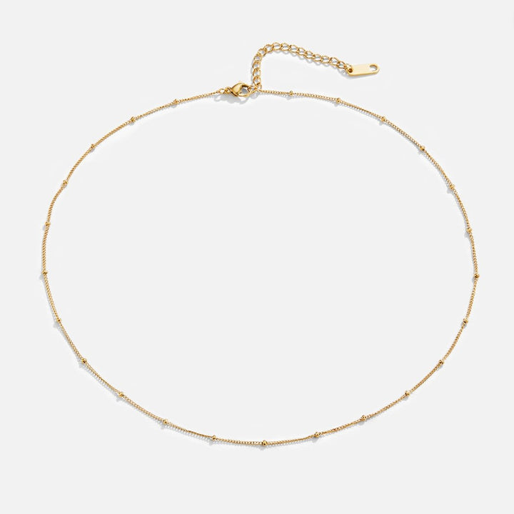 Gold Chain Necklace Méabh with Satellite Beads