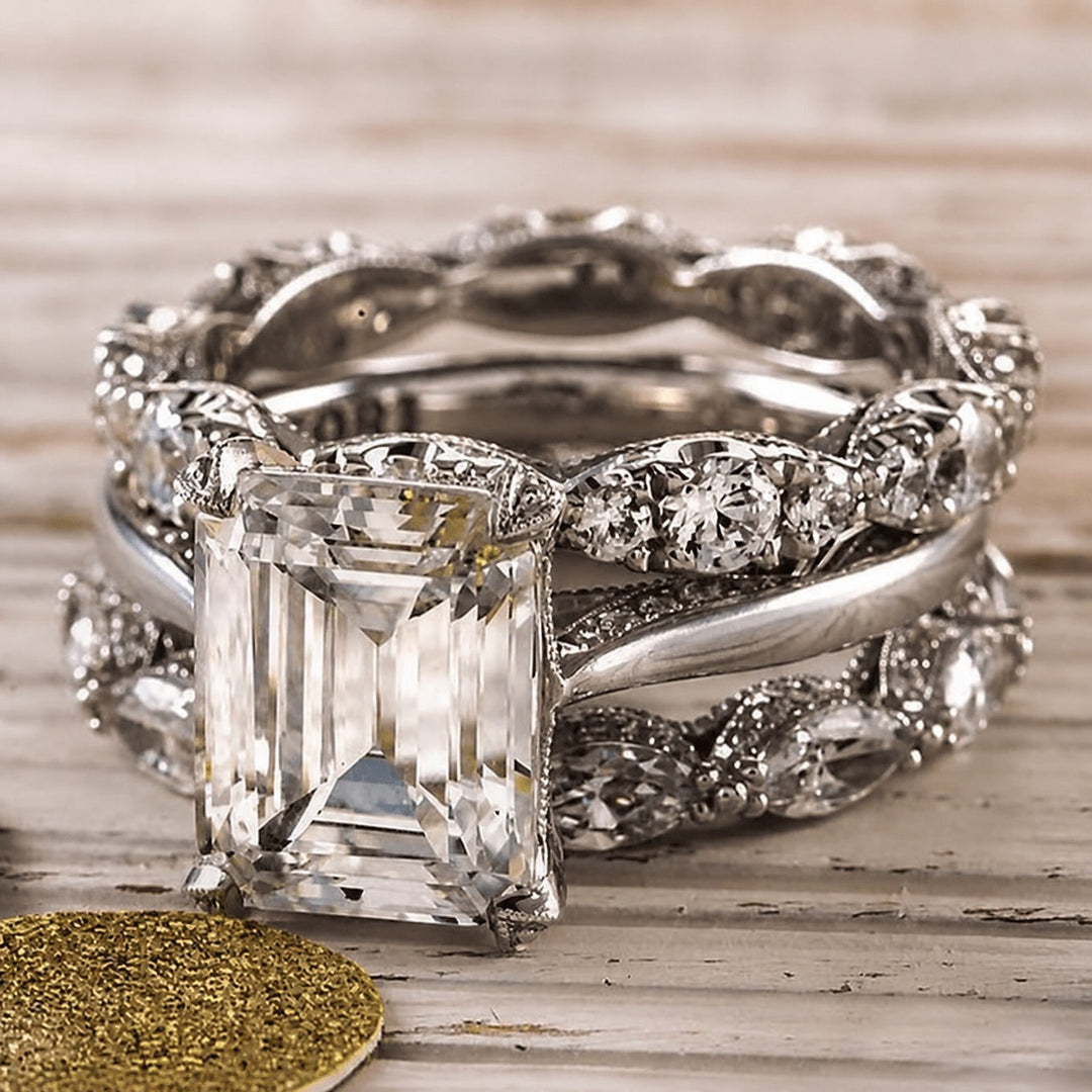 Silver Ring Róisín with Crystal