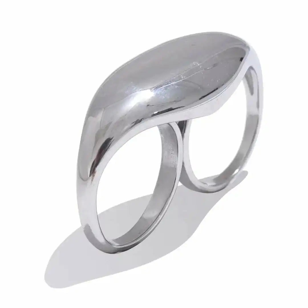 Gold-Plated Double Dome Ring Nuala