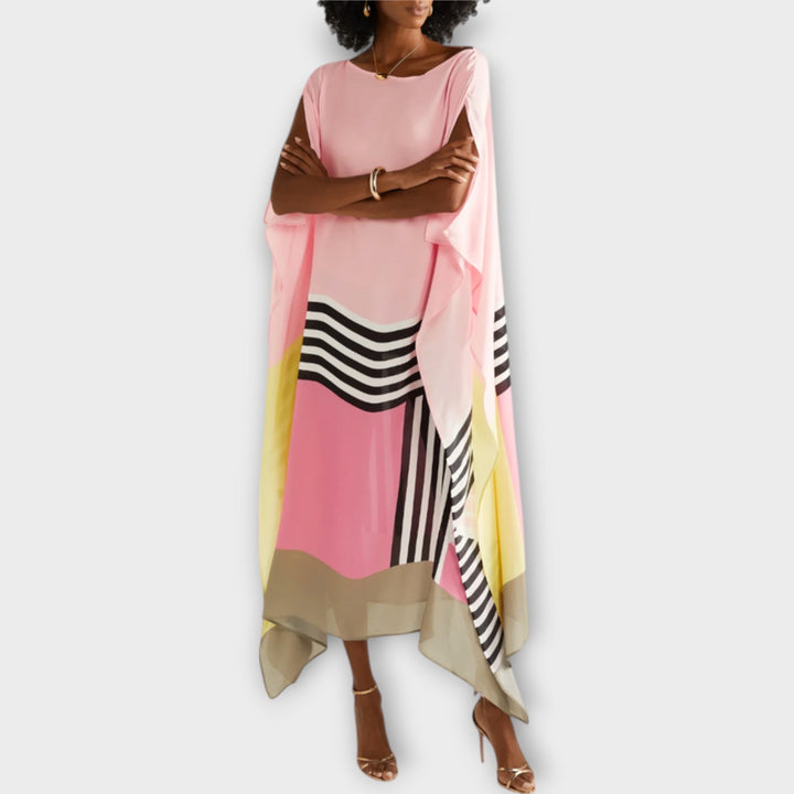 Elenora - Lockerer Kaftan mit geometrischem Muster