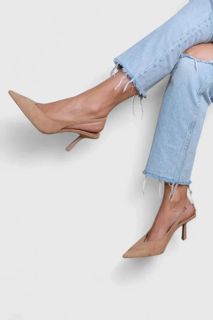 Adelinde - Transparente Spitz-Pumps