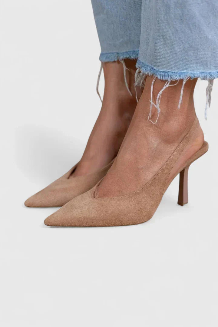 Adelinde - Transparente Spitz-Pumps